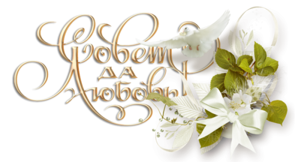 С днем свадьбы на прозрачном фоне