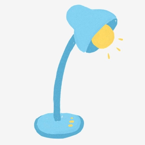 Лампа для детей на прозрачном фоне