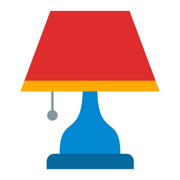 Настольная лампа векторное изображение