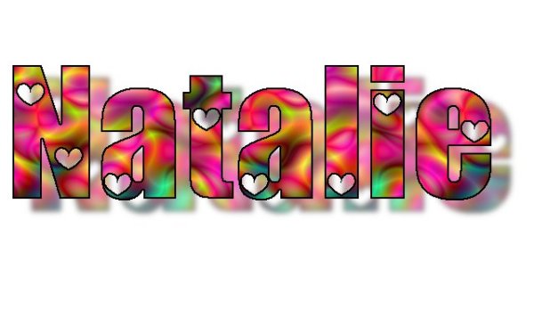 Натали надпись