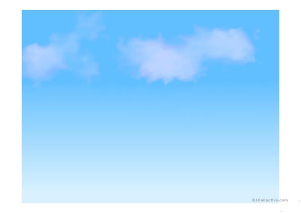 Небо на прозрачном фоне