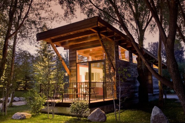 Tiny House с односкатной крышей