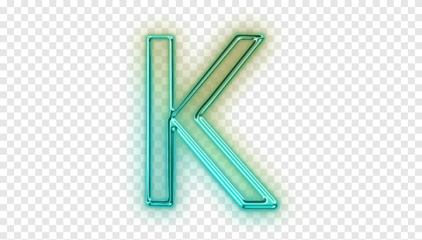 Неоновая буква k