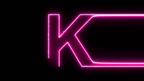 Буква k неон