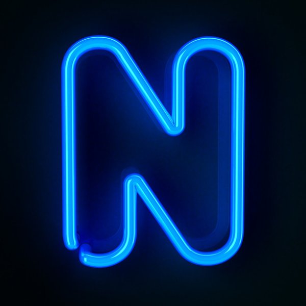 Неоновая буква n