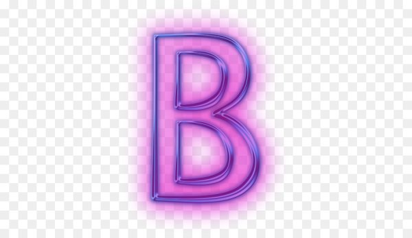 Неоновая буква b