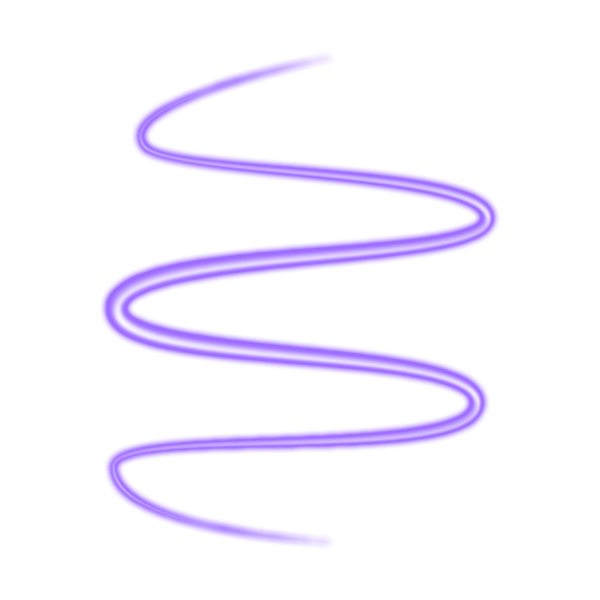Неоновые линии на прозрачном фоне