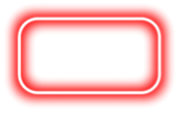 Неоновая рамка на прозрачном фоне