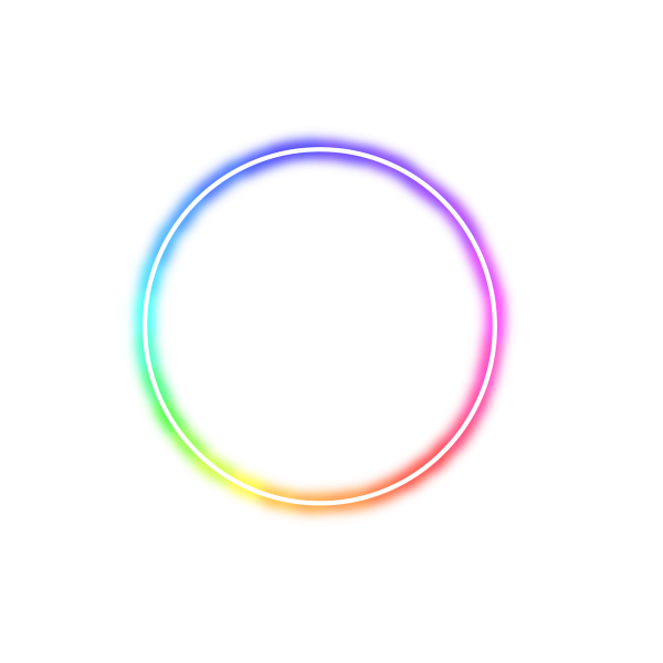 Неоновый круг для фотошопа