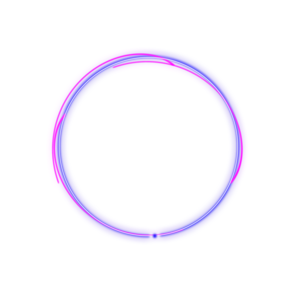 Рамка круг неон