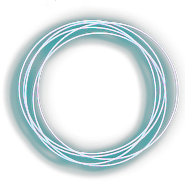 Неоновый прозрачный круг