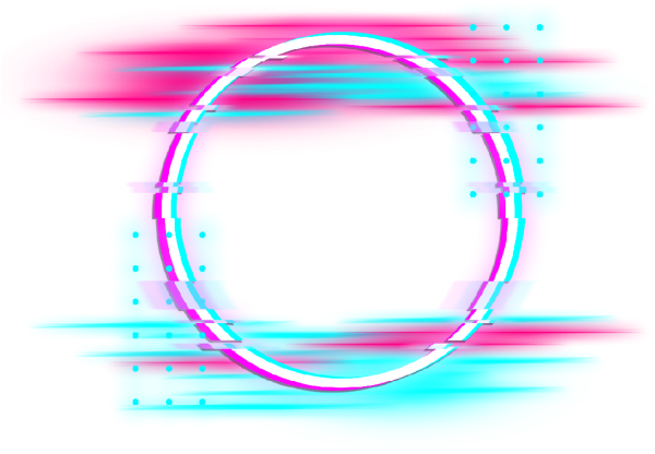 Неоновая обводка без фона