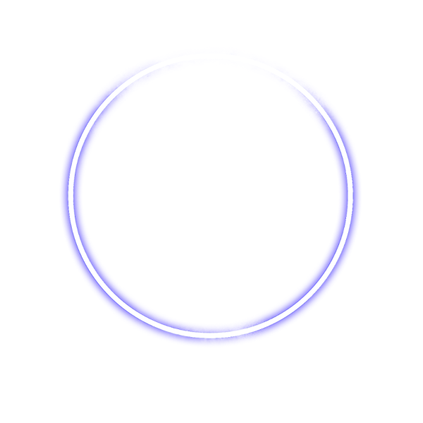 Неоновый прозрачный круг