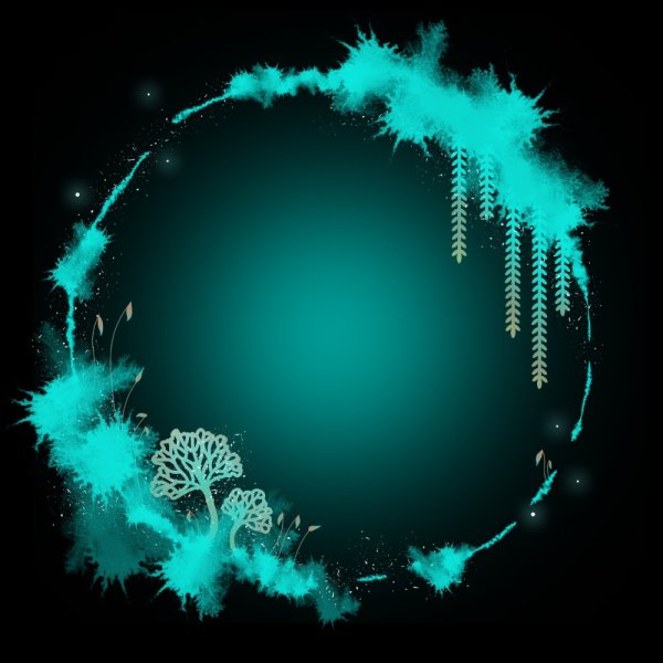 Новогодняя неоновая рамка