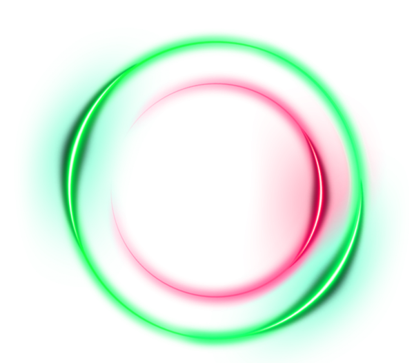 Неоновый разноцветный круг