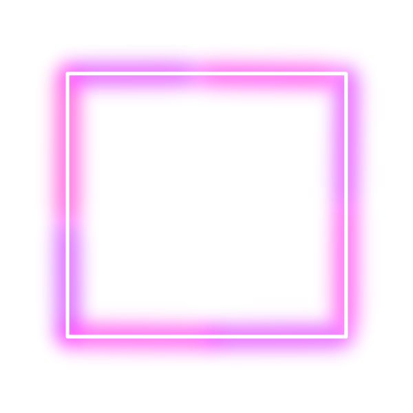 Неоновая рамка для фотошопа без фона