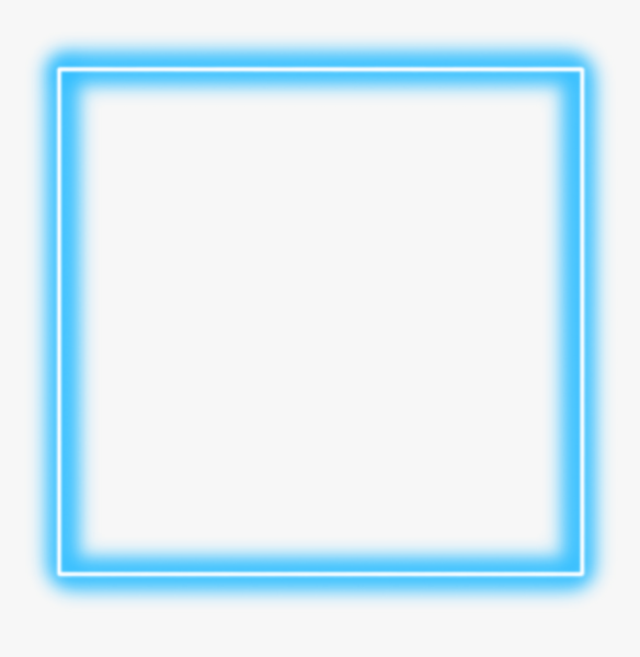 Голубая неоновая рамка