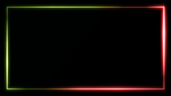 Неоновая рамка прямоугольная