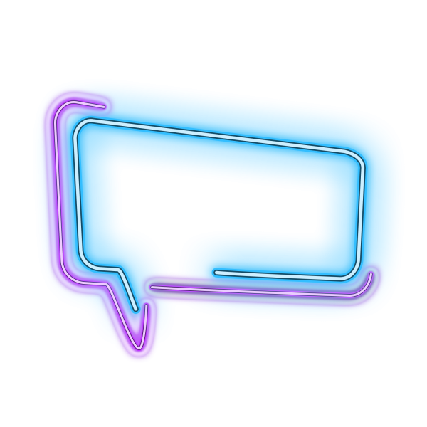 Неоновая рамка для надписи