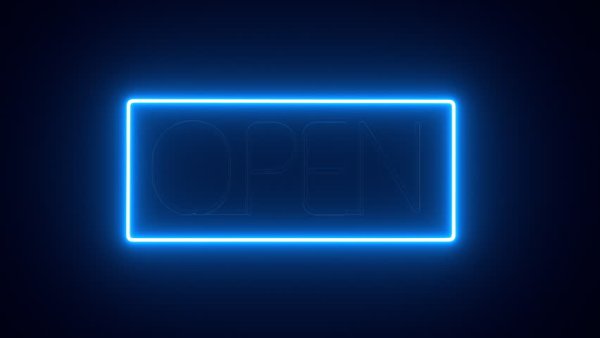 Неоновая кнопка