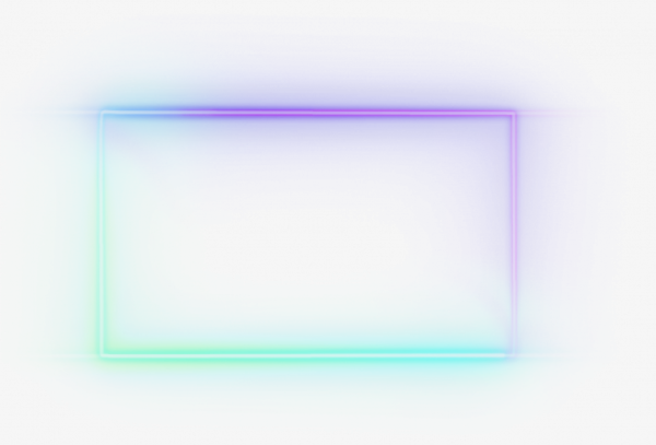 Неоновая прозрачная рамка