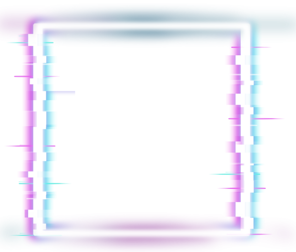 Неоновая прозрачная рамка
