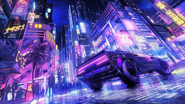 Синтвейв киберпанк 2077