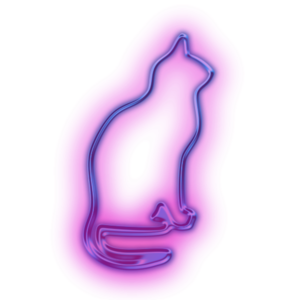 Неоновые на прозрачном