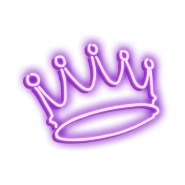 Неоновая корона для фотошопа без фона