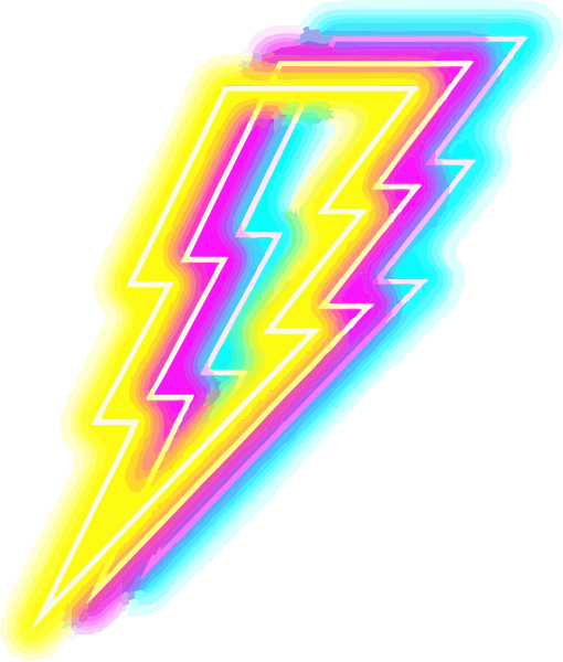 Неоновые фигуры без фона