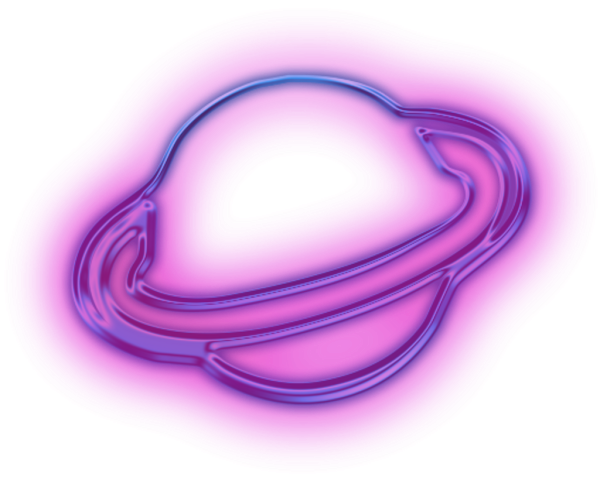 Неоновая надпись без фона