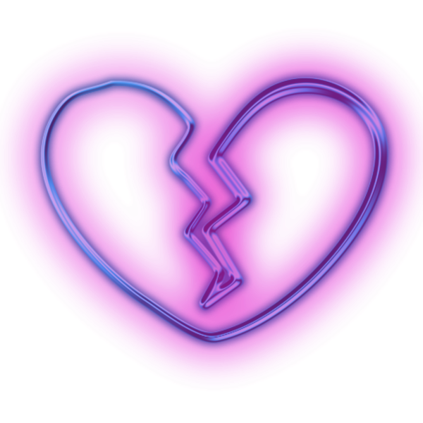 Сердце фиолетовое