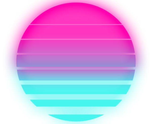 Неоновые фигуры без фона