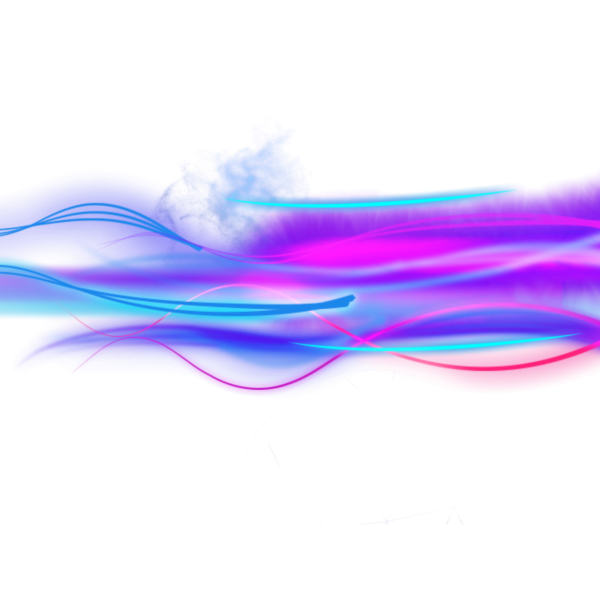 Неоновые линии на белом фоне