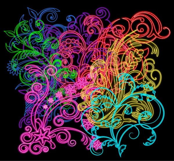 Красивые узоры разноцветные