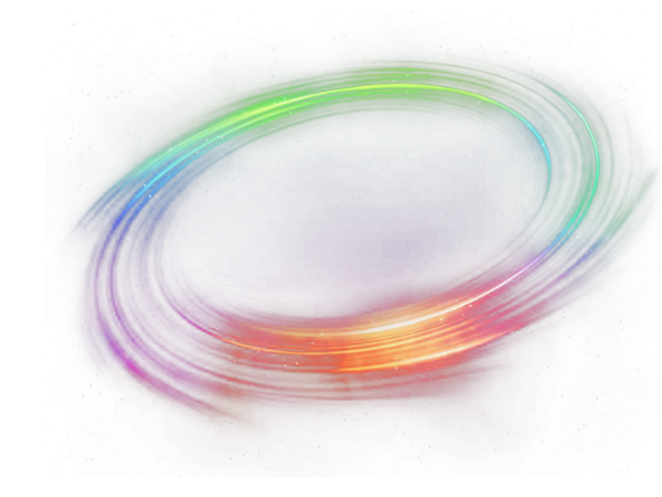 Неоновая линия без фона