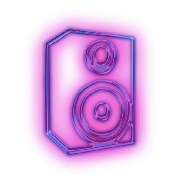 Неоновые фигуры на прозрачном фоне