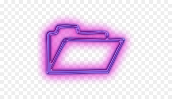 Прозрачные Неоновые иконки