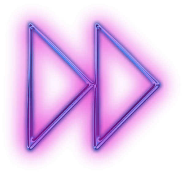 Неоновые фигуры без фона