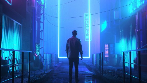 Киберпанк фон