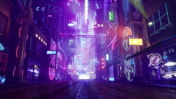 Cyberpunk 2077 переулок