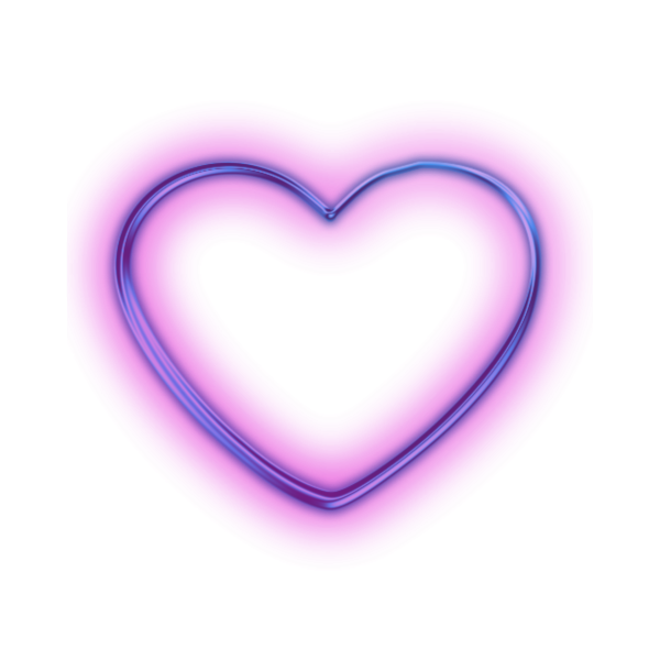 Сердце фиолетовое