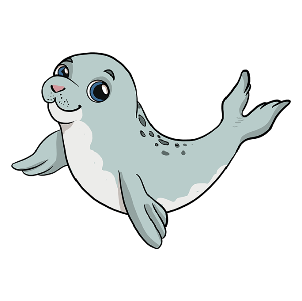 Морской котик мультяшный