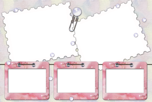 Рамка для 5 фотографий для фотошопа