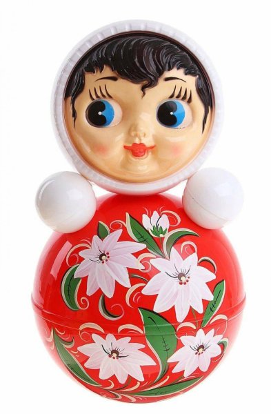 Неваляшка Котовские неваляшки девочка с цветами (6c-023) 35.6 см