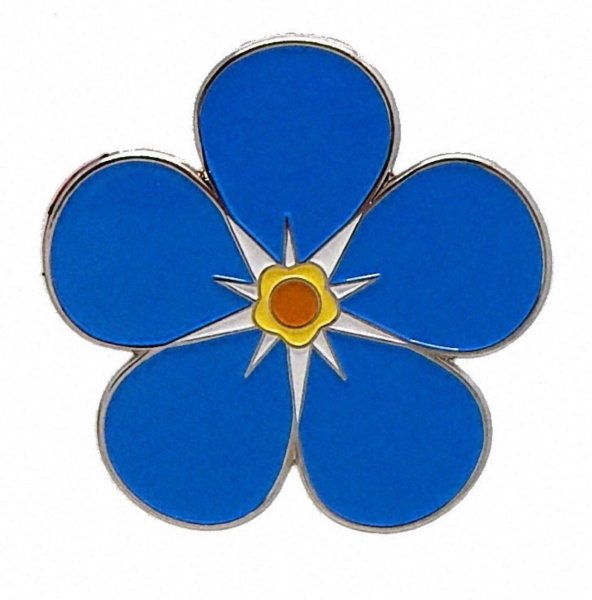 Синие цветочки для вырезания