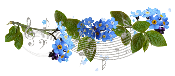 Гирлянда из незабудок