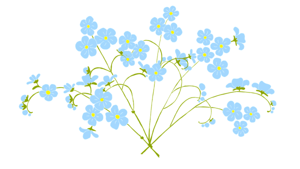 Незабудки орнамент