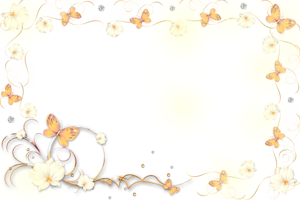 Красивая рамочка на прозрачном фоне