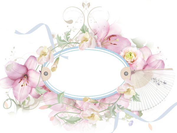 Овальная Цветочная рамка